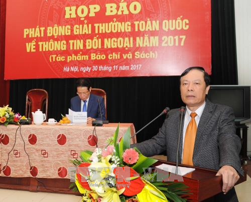 Giải thưởng toàn quốc về thông tin đối ngoại năm 2017