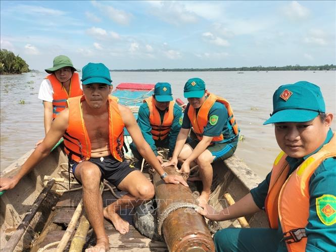 Công binh Quân sự tỉnh Trà Vinh xử lý an toàn quả bom nặng gần 340kg