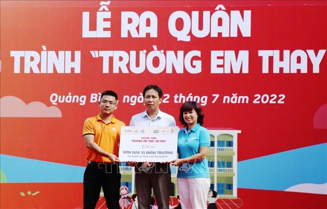 Quảng Bình: Lan tỏa ý nghĩa chương trình 'Trường em thay áo mới'