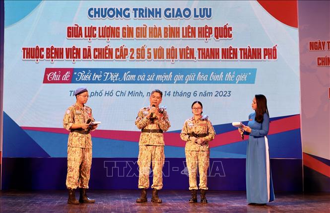 Thanh niên TP Hồ Chí Minh giao lưu với Lực lượng gìn giữ hòa bình Liên hợp quốc