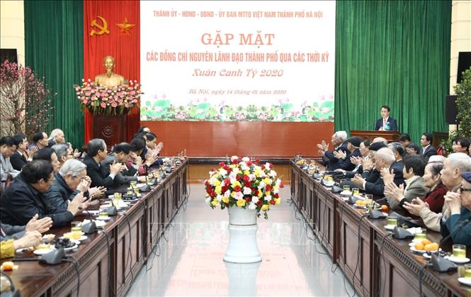 Gặp mặt, chúc Tết nguyên lãnh đạo thành phố Hà Nội qua các thời kỳ