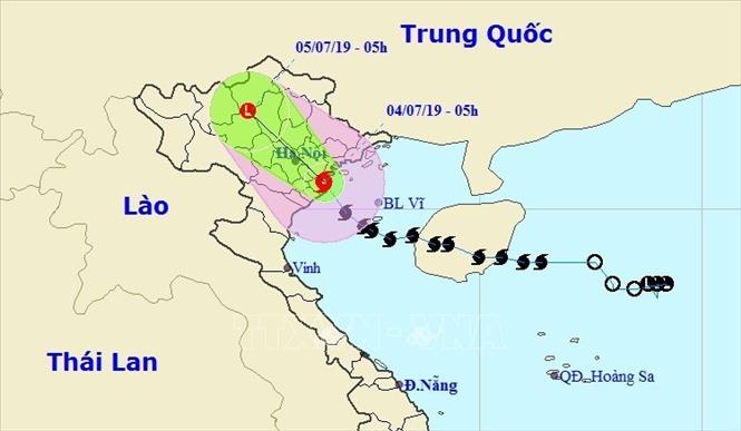 Bão số 2 suy yếu thành áp thấp nhiệt đới, nhiều nơi mưa rất to