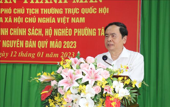 Phó Chủ tịch Thường trực Quốc hội Trần Thanh Mẫn thăm, tặng quà tại Cần Thơ