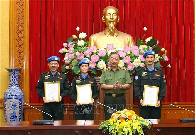 Ba sĩ quan Công an tham gia gìn giữ hòa bình Liên hợp quốc tại Nam Sudan