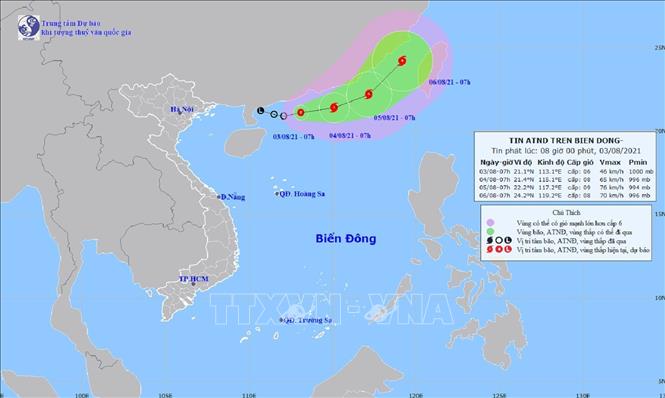 Áp thấp nhiệt đới có thể mạnh lên thành bão