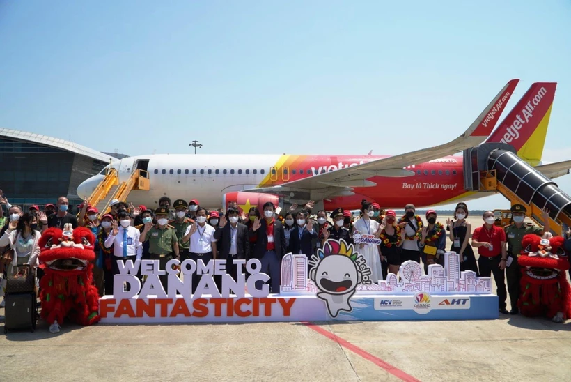 Vietjet khôi phục đường bay quốc tế đầu tiên giữa Đà Nẵng-Thái Lan | Vietnam+ (VietnamPlus)