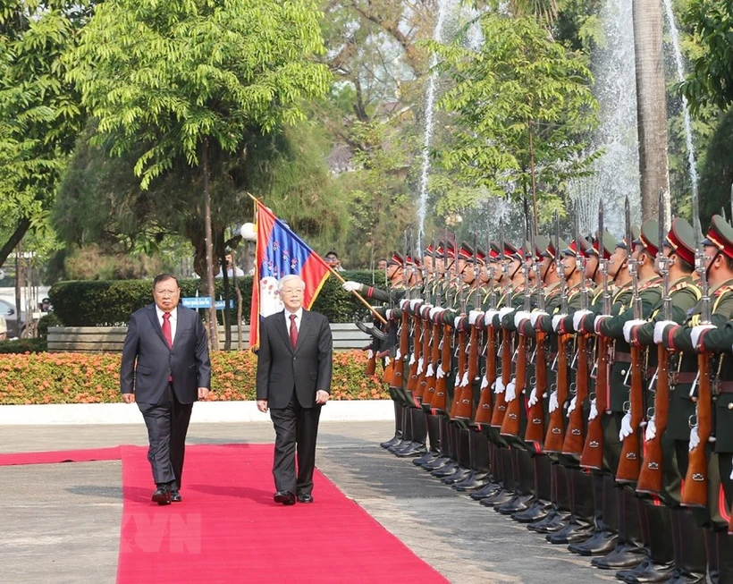 Tổng Bí thư, Chủ tịch nước gửi điện cảm ơn tới lãnh đạo Lào | Vietnam+ (VietnamPlus)