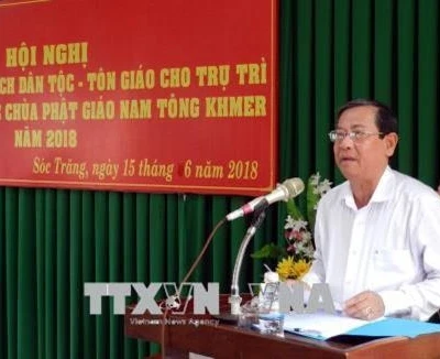 Sóc Trăng triển khai chính sách dân tộc đến các sư sãi, chức sắc tôn giáo | Báo ảnh Dân tộc và Miền núi