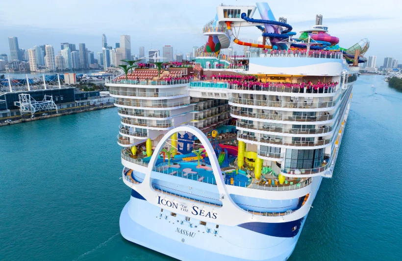 Thông tin độc đáo về Icon of the Seas, con tàu du lịch lớn nhất thế giới | Vietnam+ (VietnamPlus)