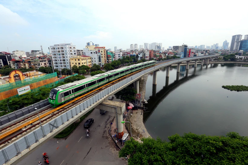 Đường sắt Cát Linh-Hà Đông sẽ vận hành thương mại cuối tháng Tư | Vietnam+ (VietnamPlus)