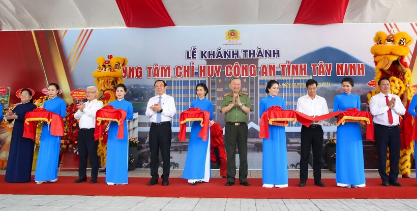 Khánh thành và đưa vào hoạt động Trung tâm Chỉ huy Công an tỉnh Tây Ninh | Vietnam+ (VietnamPlus)