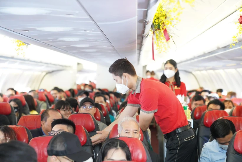 Vietjet mở bán hàng trăm nghìn vé bay chỉ từ 1.402 đồng dịp Valentine | Vietnam+ (VietnamPlus)