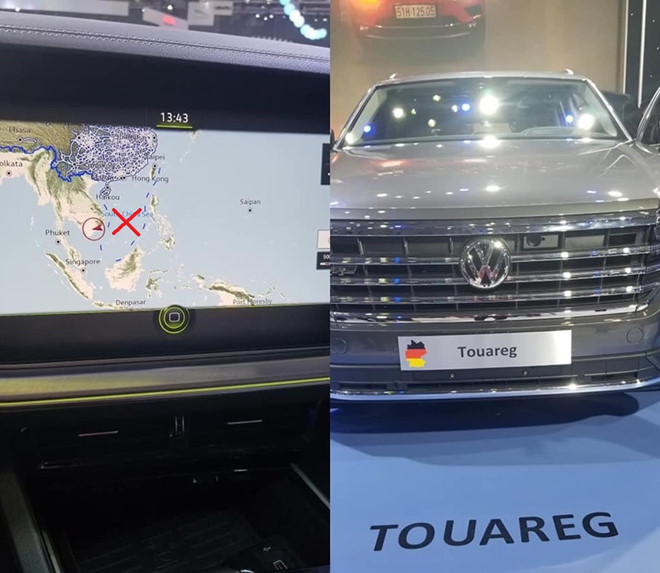 'Đường lưỡi bò' trên xe Volkswagen trưng bày tại VMS 2019