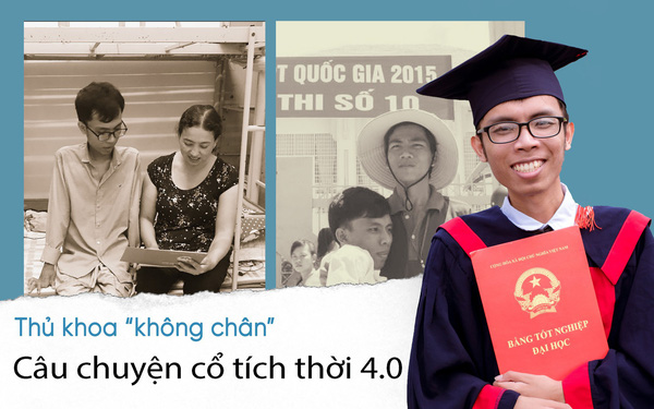 Con đường đến trường của chàng thủ khoa nặng 26kg: 