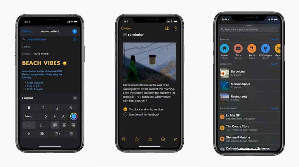 Apple giới thiệu iOS 13 với Dark Mode, Swipe Keyboard và nhiều tính năng mới