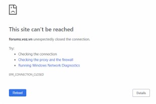 Diễn đàn vOz không thể truy cập gần 2 tháng nay, phải chăng đã bị “khai tử”?