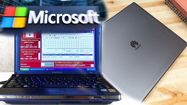 Microsoft 'dứt tình' với Huawei, máy tính nhiễm siêu virus giá triệu USD