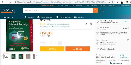 Cẩn thận khi mua phần mềm bảo mật Kaspersky giảm 50% trên mạng