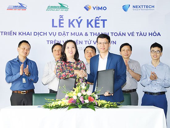 Người dùng đã có thể mua vé tàu trực tuyến trên Ví điện tử VIMO.VN