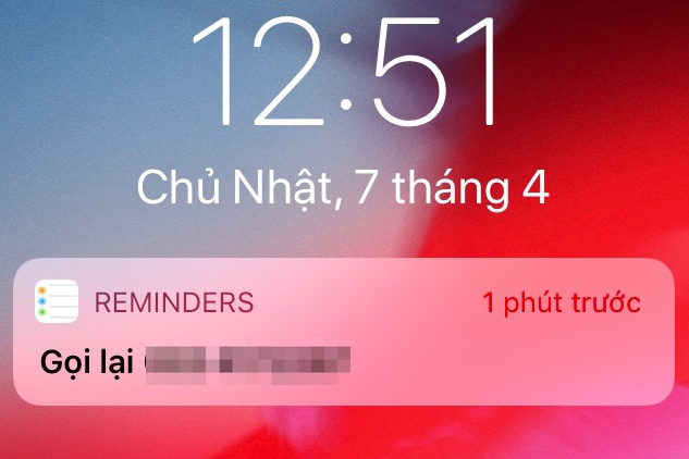 Cách tạo lời nhắc gọi lại trên iPhone